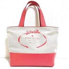 希少デザイン✨kate spade トートバッグ リボンロゴ A4収納可