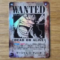 マーシャル・D・ティーチ SR 手配書　おまけ付き マーシャル・D・ティーチ 【SR】【SP】【手配書】【パラレル