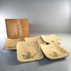 黄瀬戸　古瀬戸　手塩皿　小皿　5客まとめて　C　R4627 黄瀬戸 古瀬戸 手塩皿 小皿 5客まとめて C R4627 - メルカリ