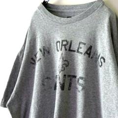 NFL ニューオーリンズ セインツSAINTS Tシャツ XL グレー灰色古着