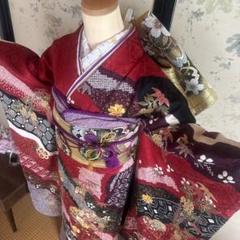 楽天市場】振袖 正絹 仕立て上がり 着物単品 紫色地 百花繚乱