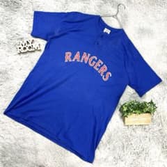 マジェスティック XL RANGERSコーチTシャツ 青 マジェスティック XL RANGERSコーチTシャツ 青 - メルカリ
