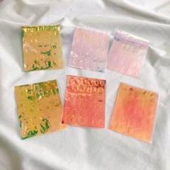 ❣️6枚❣️新しいオーロラアイスキューブセロファンネイル