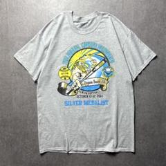 GILDAN ソフトボール大会　記念T ポセイドン　キャラクター　グレー　L