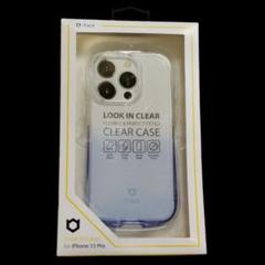 iFace iPhone 15 Pro グラデーション ラメ入りブルー