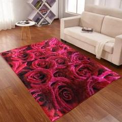 上品★100x140cm★長方形ラグ 洗えるラグ 滑り止め付 カーペット
