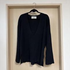 todayful Washed Vneck Knit ブラック