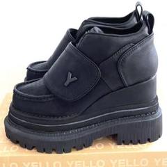 新品未使用/YELLO/ブラック/NO.0 SHORT BOOTS/Mサイズ 新品未使用/YELLO/ブラック/NO.0 SHORT BOOTS/Mサイズ