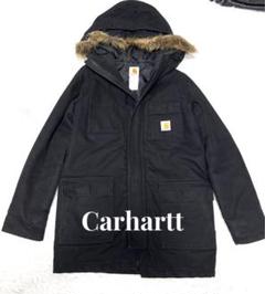carhartt シベリアンジャケット シベリアンパーカー ダック地　ブラック Johnbull ジャケット メンズ/Carhartt カーハート キャンバス