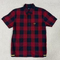 FRED PERRY リブ 半袖シャツ Sサイズ バッファロー チェック