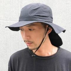 【BASiQUENTi｜ナイロンシェードアドベンチャーハット／Black】