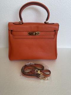 【未使用級】ハイクラス 2wayハンドバッグ オールレザー レッド ゴールド金具 SELECT BAG セレクトバッグ COCOCELUX GOLD 型押し 2WAY
