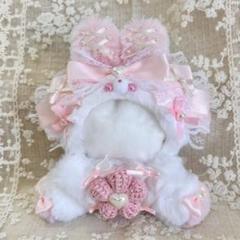 2 x おすわり♥ぬい服 ♥12~13cm♥いつぬい♥ちびぐるみ♥垂れ耳♥X40 おすわり♥12~12.5cm♥ぬい服♥ちびぐるみ♥いつぬい♥うさぎ