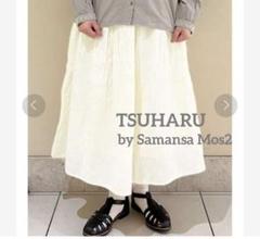 TSUHARU by Samansa Mos2 異素材タックスカートのサムネイル
