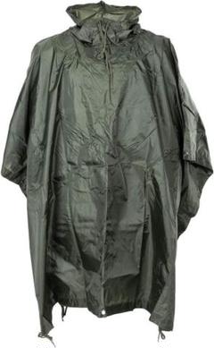 米軍放出品　ポンチョ　美品 PONCHO WET WEATHER COATED NYLON ポンチョ ミリタリー合羽 WOOD