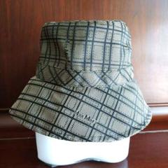 【美品】MaxMara マックスマーラ バケットハット 帽子 POLOMA Max Mara POLOMA ジャカード バケットハット 57cm ブラウン