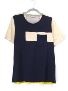Vintage◆BALENCIAGA バレンシアガ 異素材MIX Tシャツ S