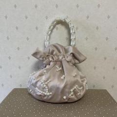 SURYO BIJOU BAG ビジューバッグ ストーン 白