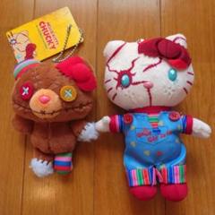 チャッキーキティ ぬいぐるみ ＆ タイニーチャムぬいぐるみバッジ USJ限定 チャッキーキティ ぬいぐるみ ＆ タイニーチャムぬいぐるみ