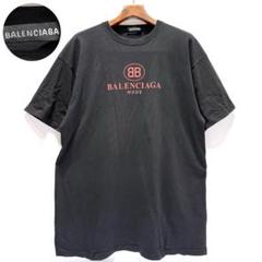 BALENCIAGA バレンシアガ BBロゴ オーバーサイズ Tシャツ ブラック