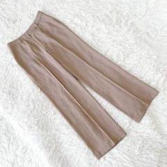 伊太利屋 イタリヤ 色鮮やかなパンツ ピンク リネンライクワイドパンツ