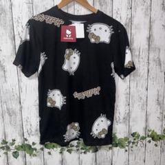 ハローキティ総柄Tシャツ キティちゃんTシャツ 半袖Tシャツ　ヒョウ柄キティ