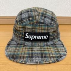 Supreme Heather Plaid Camp Cap グリーン 08aw