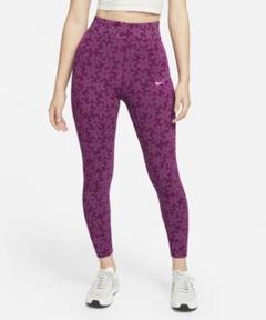 NIKE ロングタイツ プリンテッド ハイライズ レギンス 花柄 ストレッチ