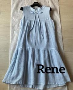 【美品✨】ルネ　ルネベーシック　カーディガン　シースルー　リボン　34 美品✨】ルネ ルネベーシック カーディガン シースルー リボン