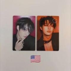 ATEEZ US トレカ　chu 封入　カードカバーステッカー　ミンギ