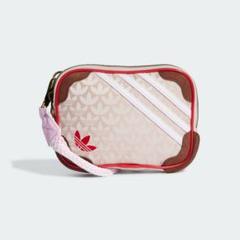 【美品】adidas トレフォイル　モノグラム　ショルダーバッグ ピンク