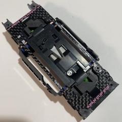 ミニ四駆　MSフレキ　強化ホワイトシャーシ　減衰ゴム　カーボンステー① ミニ四駆 MSフレキ 強化ホワイト 減衰ゴム カーボンステ