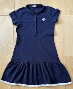 大人もOK MONCLER 2023/24秋冬新作 ロゴ付きワンピース 12A/14A