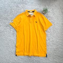 【Abercrombie & Fitch】半袖ポロシャツ 大きいサイズ XL 黄