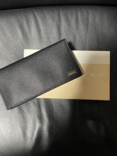 【美品】BALLY 長財布 黒 レザー ストライプデザイン ✨️未使用級✨️ BALLY バリー 財布 長財布 ストライプ