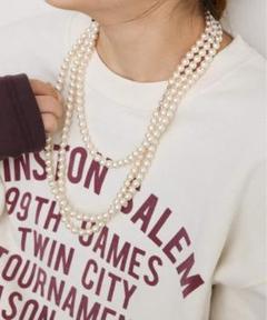 【未使用】SLOBE IENA ロングパールネックレス SLOBE IENA（スローブイエナ）の「《追加》SLOBE IENA パール