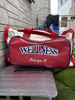 WELLNESS 大学野球　赤白 ダッフルバッグ