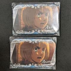 進撃の巨人 スクエア缶バッジ まるかく缶 アルミン
