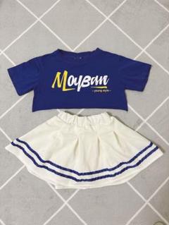 クロップドTシャツ キュロットスカート　セット　チア　コスプレ　120 女の子