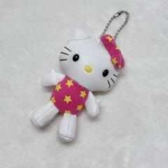 ハローキティ　キティ　星　スター　レザー　ぬいぐるみ　マスコット　レア　レトロ