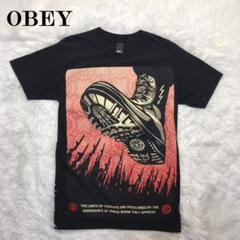 OBEY 鉄の踵 オマージュ Tシャツ ディストピア小説 プロパガンダ