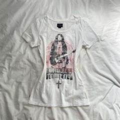 y2k フリンジスカルTシャツ 平成ギャル 渋谷109 グランジ
