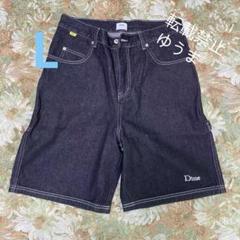 Dime デニム ハーフ ショートパンツ ブラック サイズM 人気】Dime デニム ハーフ ショートパンツ サイズL ブラック