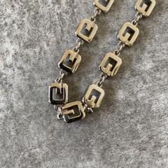 GIVENCHY ジバンシー　シルバー　Gロゴ　チェーンネックレス　ヴィンテージ