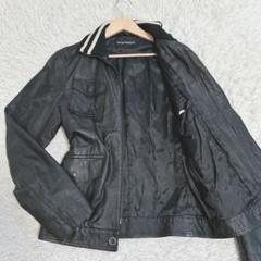 90〜00s EMPORIO ARMANI ライダースジャケット archive Emporio Armani Vintage 90s Archive Double Breasted Calf