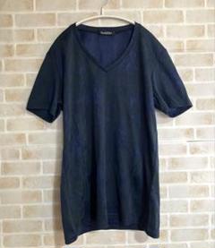 トルネードマート Vネック Tシャツ カットソー 総柄 L