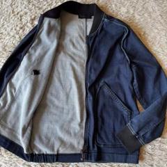 DIESEL デニムジャケット　MA-1 ブルゾン　インディゴブルー　Mサイズ DIESEL デニムジャケット MA-1 ブルゾン インディゴブルー M
