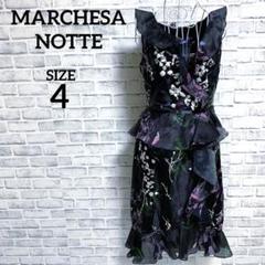 MARCHESA NOTT マルケッサ SALE 花柄 立体 フリルカクテルドレス 花柄 Marchesa Notte(マルケッサノッテ) パーティードレス