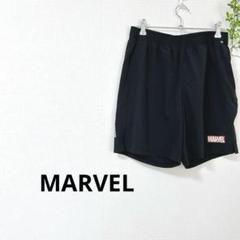 マーベル　美品✨ハーフパンツ　膝上丈　薄手　M 黒　楽ちん