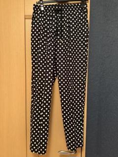 ドット柄カジュアルパンツ サイズF